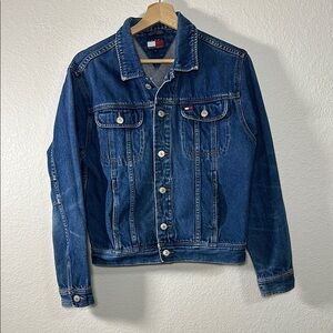 Vintage 90s Tommy Hilfiger Denim Jacket Blue L
